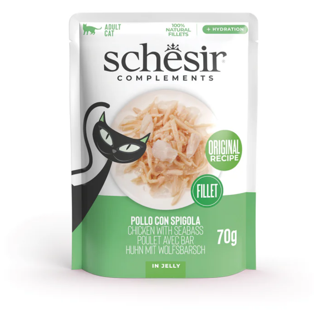 Schesir Sobres Gato 85 g Pollo & Lubina al mejor precio -Todoanimal.es