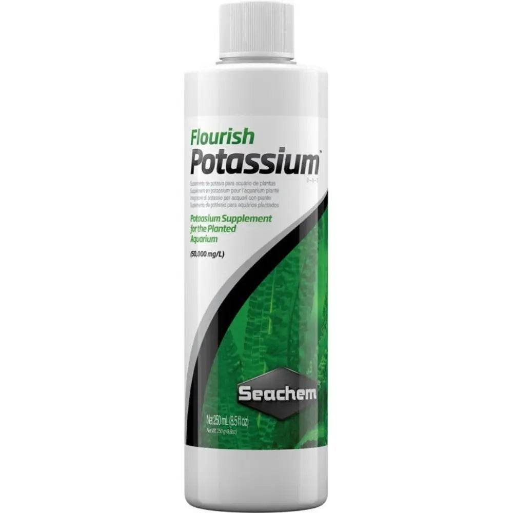 Seachem Flourish Potassium Abono Líquido Rico en Potasio para Acuarios de Agua Dulce al mejor precio -Todoanimal.es