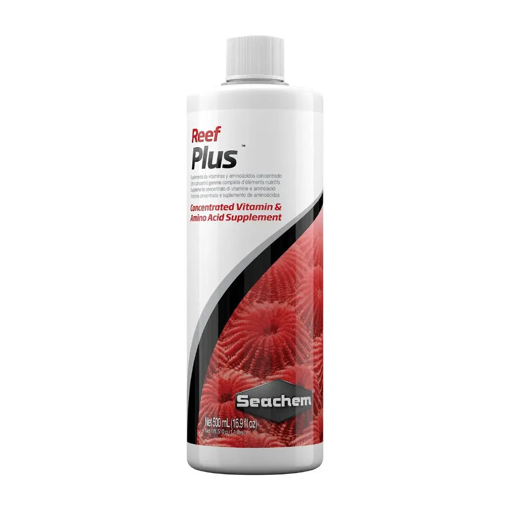 Seachem Reef Plus Vitamina, Minerales y Aminoácidos para Acuarios de Agua Marina al mejor precio -Todoanimal.es