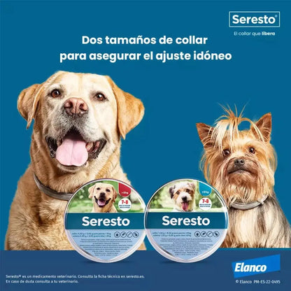 Seresto Collar Antiparasitario para Perros - Protección ante pulgas, garrapatas y mosquitos Seresto