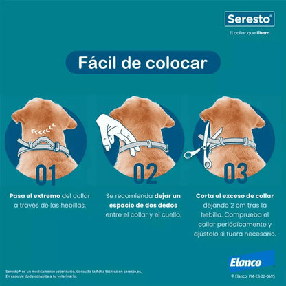 Seresto Collar Antiparasitario para Perros - Protección ante pulgas, garrapatas y mosquitos Seresto