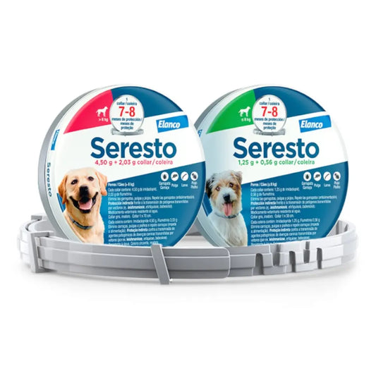 Seresto Collar Antiparasitario para Perros - Protección ante pulgas, garrapatas y mosquitos al mejor precio -Todoanimal.es