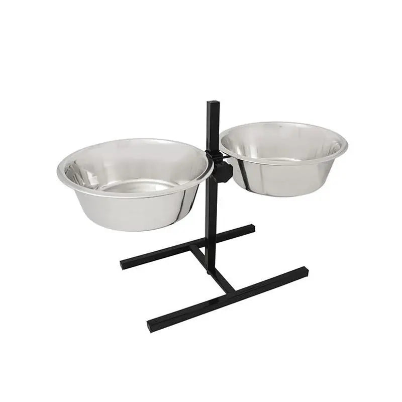 Set Comedero Bebedero Regulable Con Soporte 2X1.75L PILESAN, C.B.