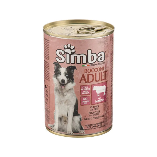 Simba Lata Bocados Comida Húmeda para Perros 1230 gr al mejor precio -Todoanimal.es