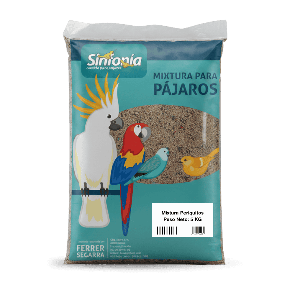 Sinfonía Mixtura para Agapornis y Ninfas Alimentación Natural Bolsa al mejor precio -Todoanimal.es