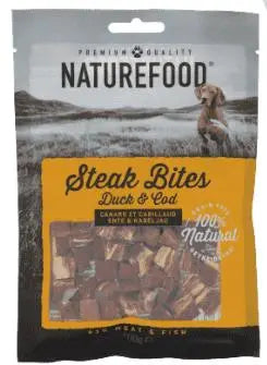 Snack Dog Naturefood Steak Bites Pato 100G - Precios Más Baratos - Todoanimal