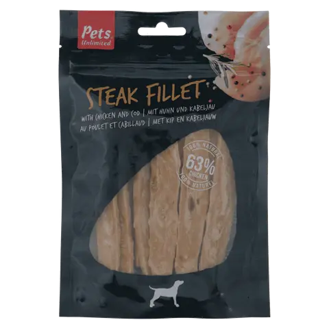 Snack Dog Pets Steak Fillet Beef 100Gr - Precios Más Baratos - Todoanimal