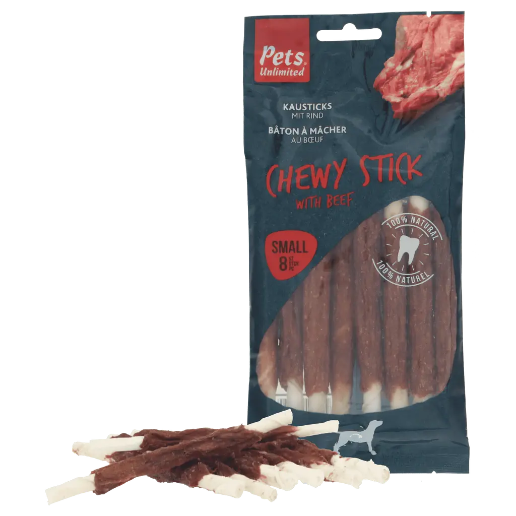 Snack Dog Pets Steak Sticks Small Beef 90Gr