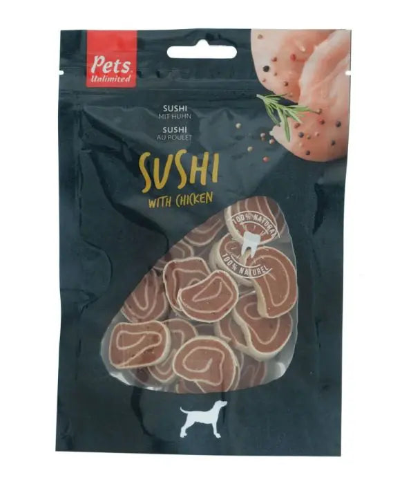 Snack Dog Pets Sushi Con Pollo 100G - Precios Más Baratos - Todoanimal