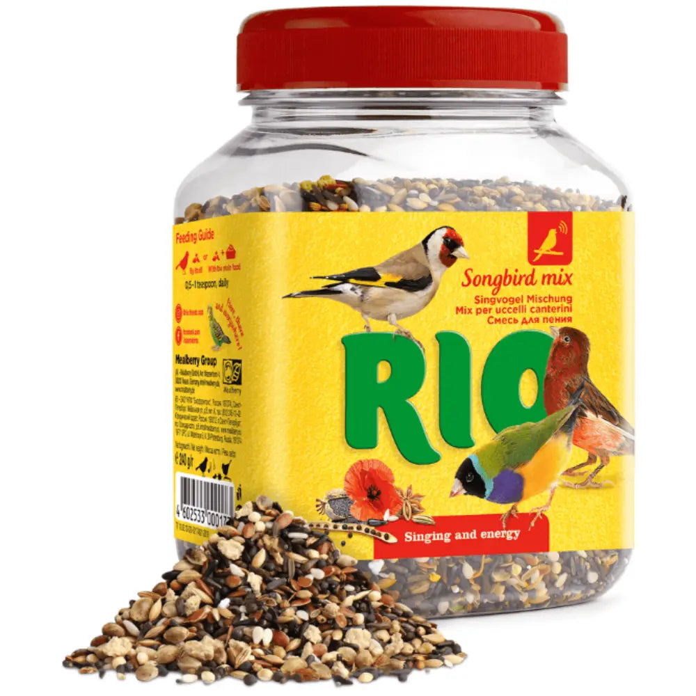 Snack Mix Pájaro Cantor Natural Para Aves 240 g Rio al mejor precio -Todoanimal.es