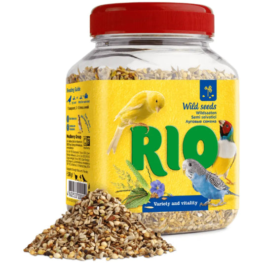 Snack Mix Semillas Silvestres Natural Para Aves 240 g Rio al mejor precio -Todoanimal.es