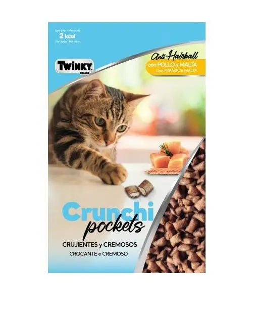 Snack Twinky Cat Crunchi Pockets Pollo 60Gr PROSANDIMAS, S.A.