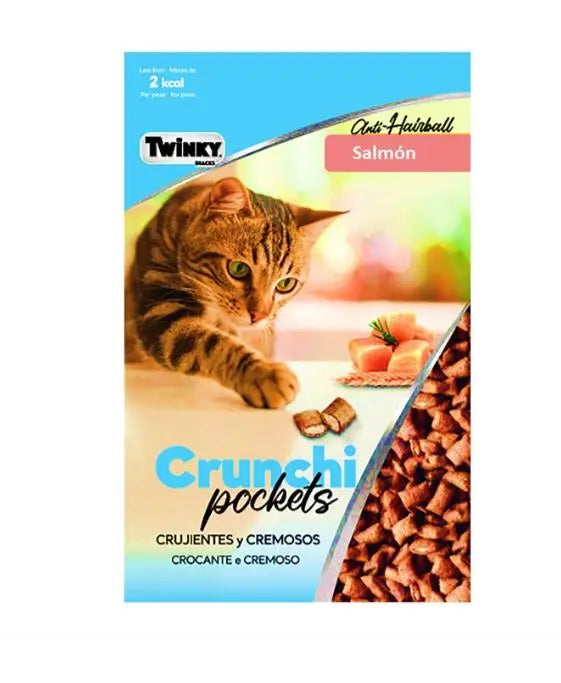 Snack Twinky Cat Crunchi Pockets Salmón 60Gr PROSANDIMAS, S.A.