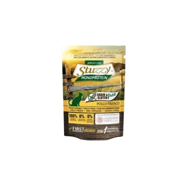 Stuzzy Monoprotein Gato Sobre Grain Free 85Gr Pollo - Precios Más Baratos - Todoanimal