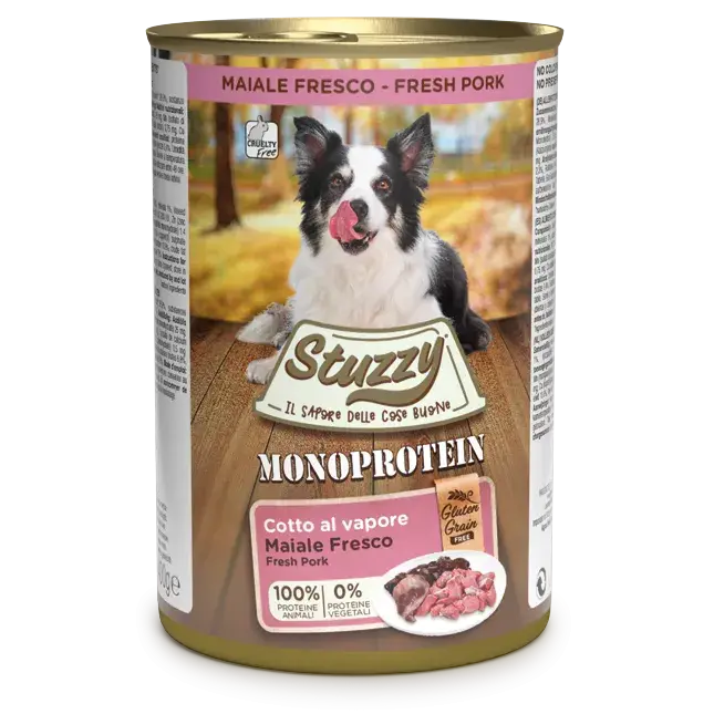 Stuzzy Monoprotein Lata De Perro 400Gr Cerdo - Precios Más Baratos - Todoanimal