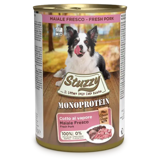 Stuzzy Monoprotein Lata De Perro 400Gr Cerdo