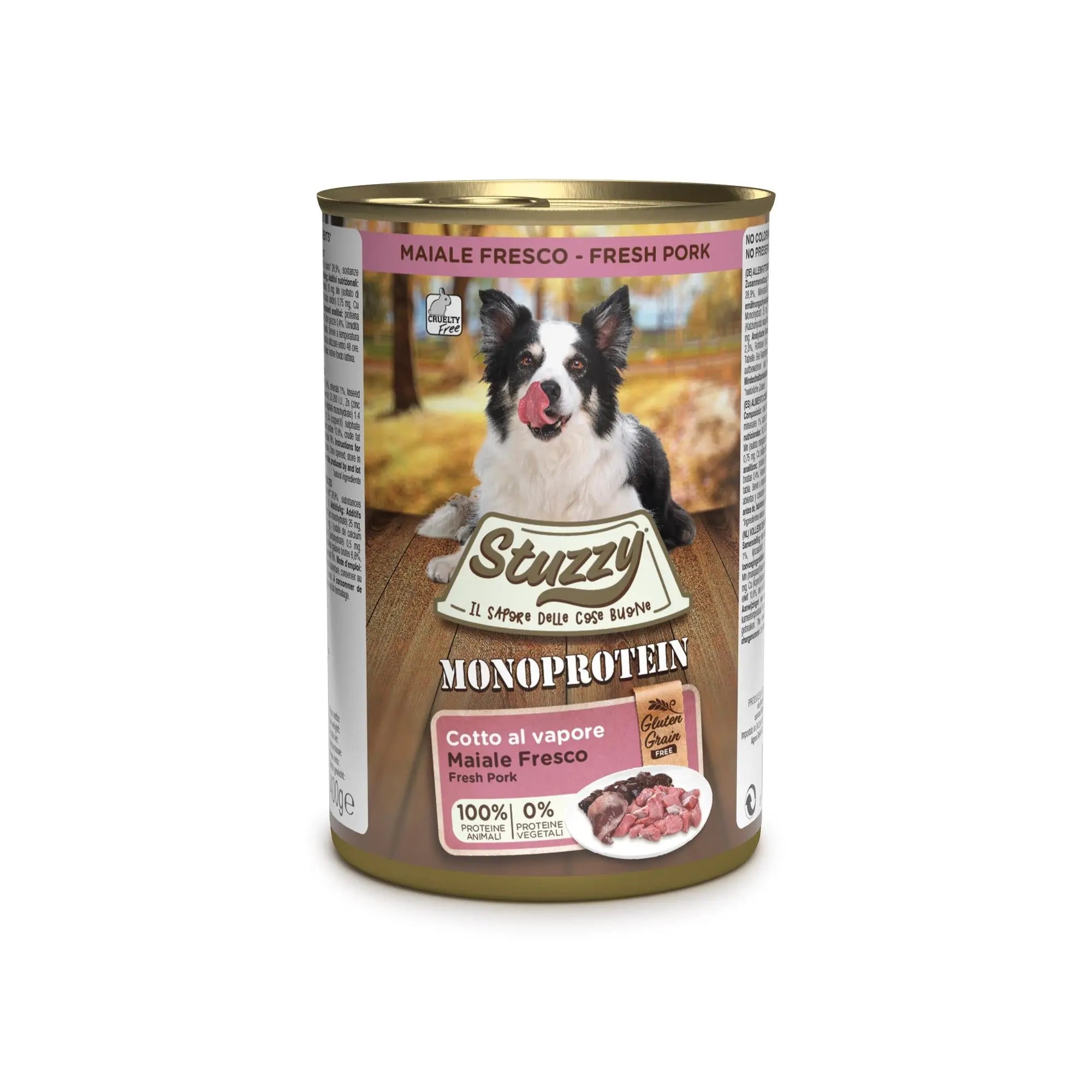 Stuzzy Monoprotein Lata De Perro 400Gr Cerdo - Precios Más Baratos - Todoanimal