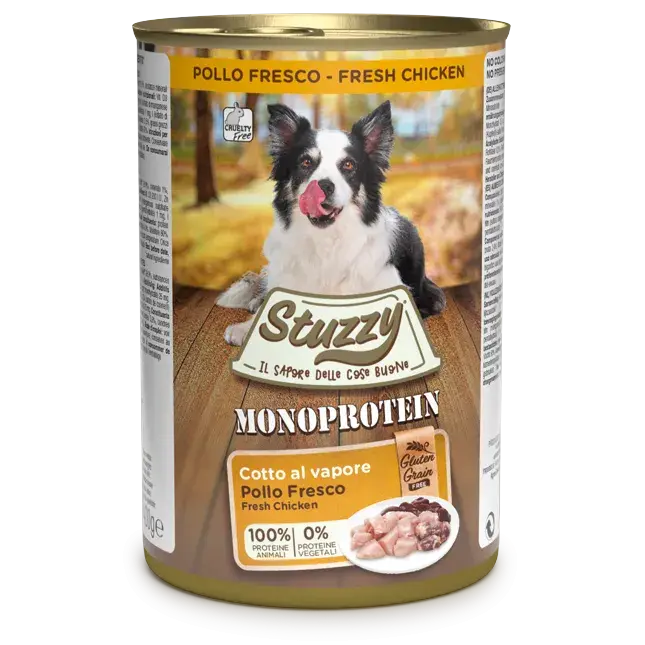 Stuzzy Monoprotein Lata De Perro 400Gr Pollo - Precios Más Baratos - Todoanimal