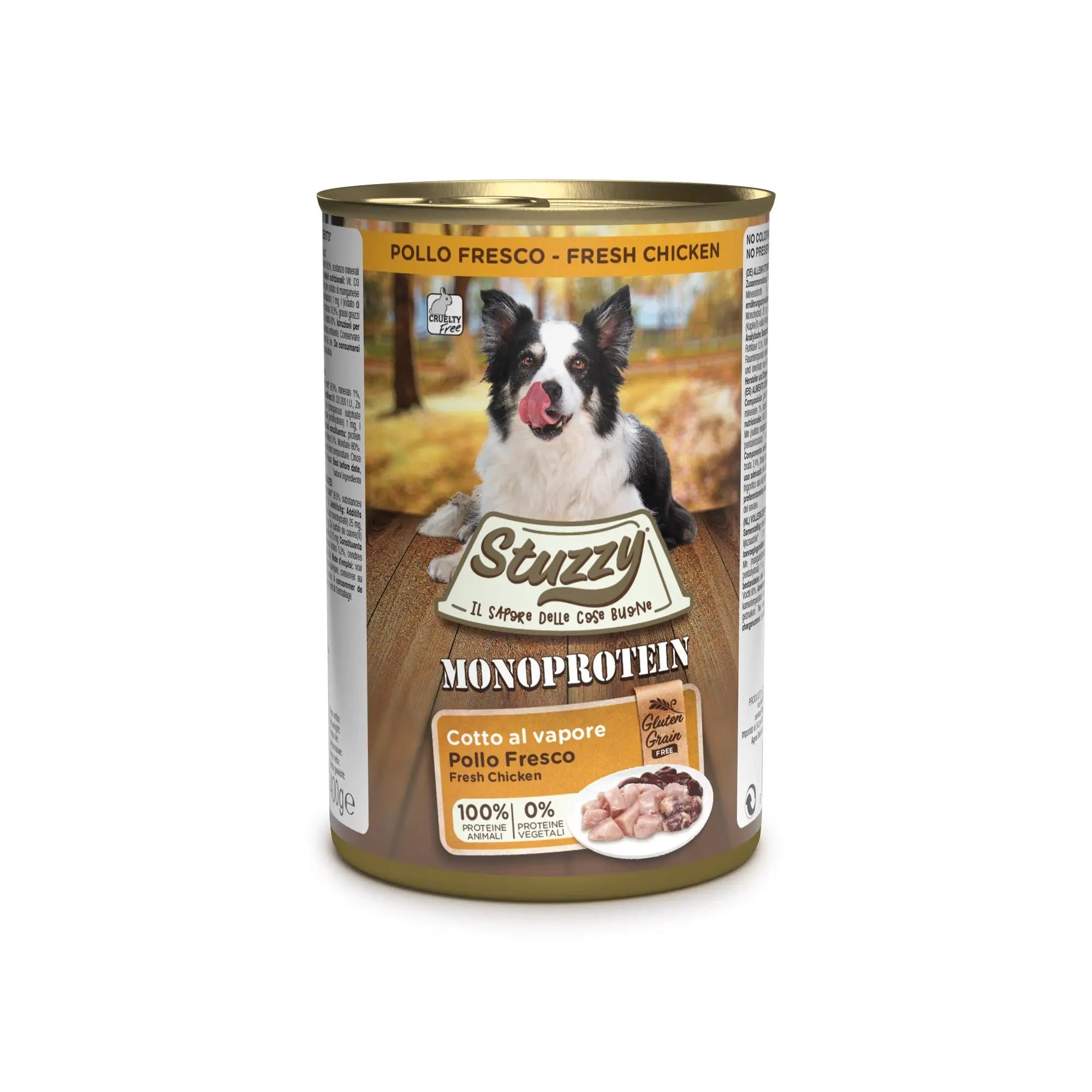 Stuzzy Monoprotein Lata De Perro 400Gr Pollo - Precios Más Baratos - Todoanimal