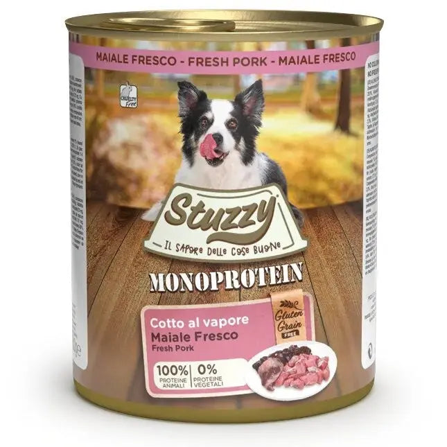 Stuzzy Monoprotein Lata De Perro 800Gr Cerdo Fresco - Precios Más Baratos - Todoanimal