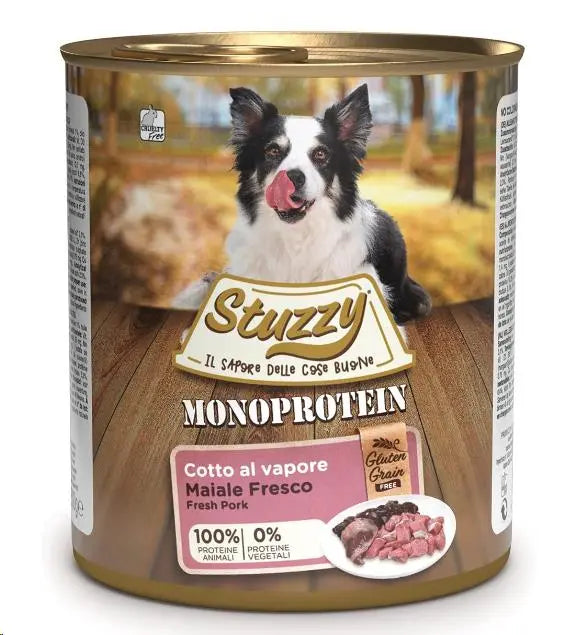 Stuzzy Monoprotein Lata De Perro 800Gr Cerdo Fresco - Precios Más Baratos - Todoanimal