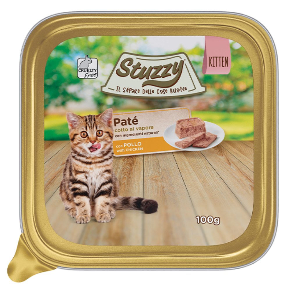 Stuzzy Tarrinas para Gatito Comida de Pollo 100 g al mejor precio -Todoanimal.es