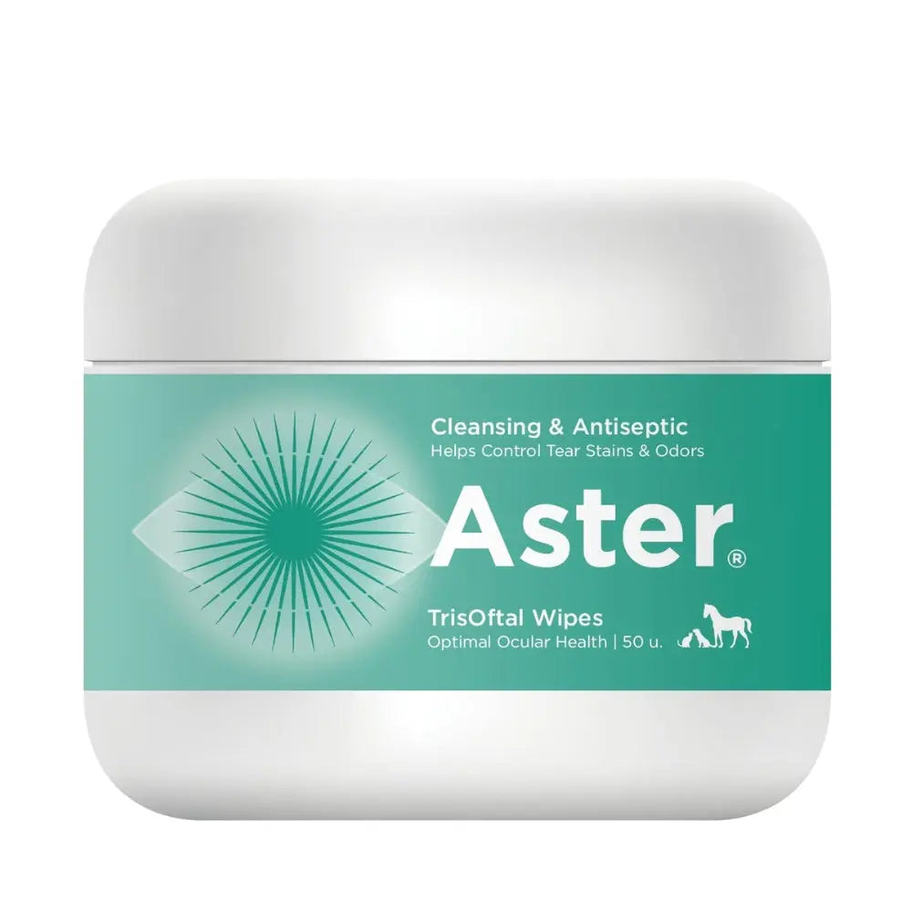Toallitas Antisépticas Aster Trisoftal 50 uds Limpieza Ocular para Perros, Gatos y Caballos al mejor precio -Todoanimal.es