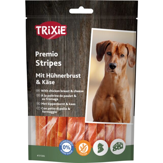 Trixie Snack Chicken & Cheese Stripes Tiras de Pollo y Queso para Perros al mejor precio -Todoanimal.es