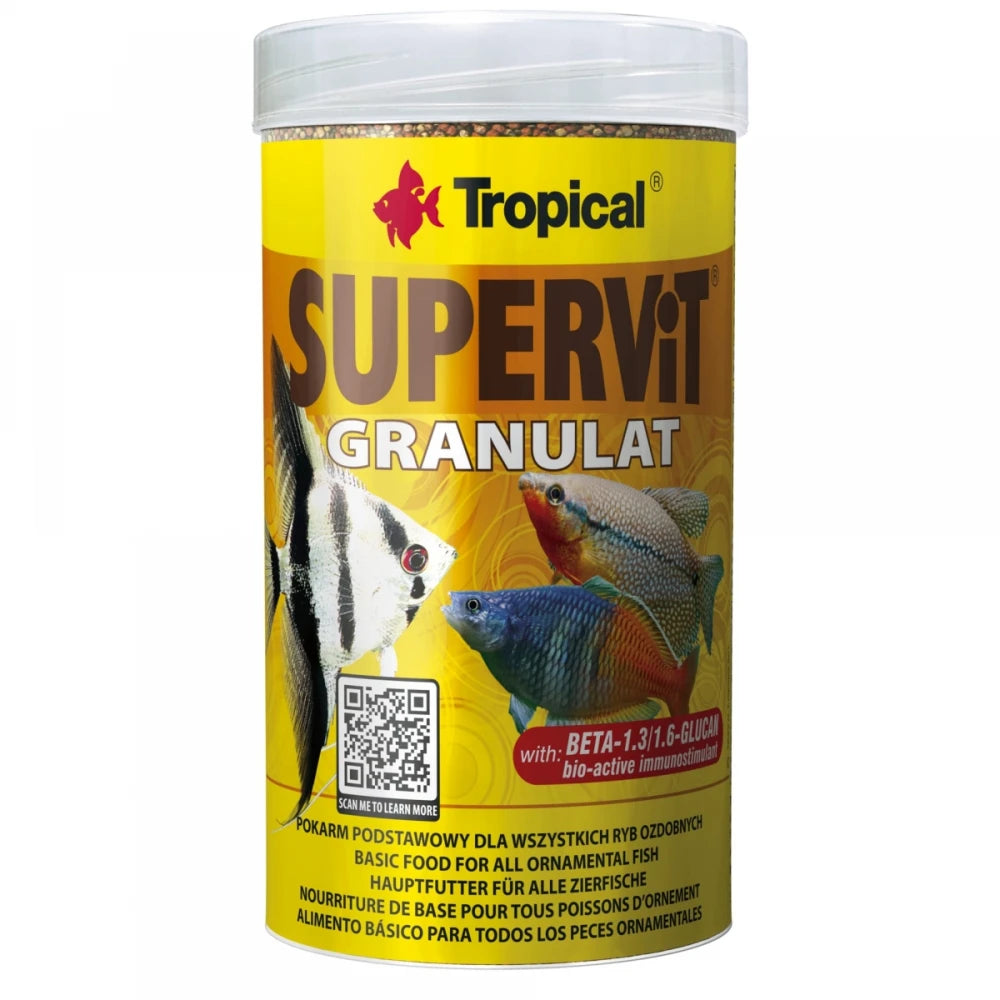 Tropical Supervit Granulado Comida de Alta Calidad para Peces al mejor precio -Todoanimal.es