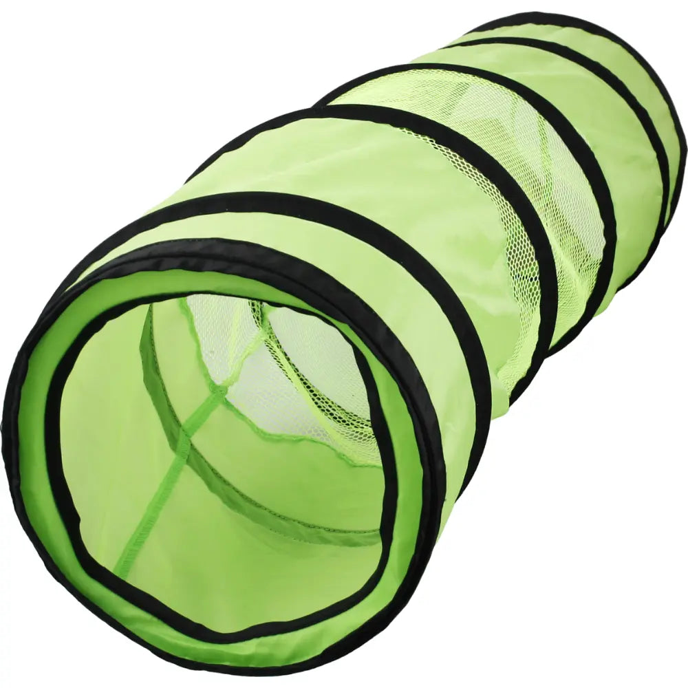 Tunel Gato+Entrada Malla Verde/Negro 25X60 cm al mejor precio -Todoanimal.es