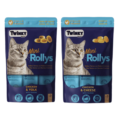 Twinky Mini Rollys Snack para Gatos 3x10 g al mejor precio -Todoanimal.es