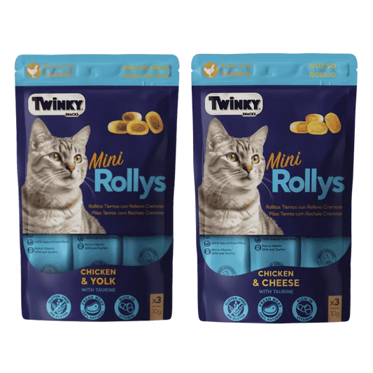 Twinky Mini Rollys Snack para Gatos 3x10 g al mejor precio -Todoanimal.es