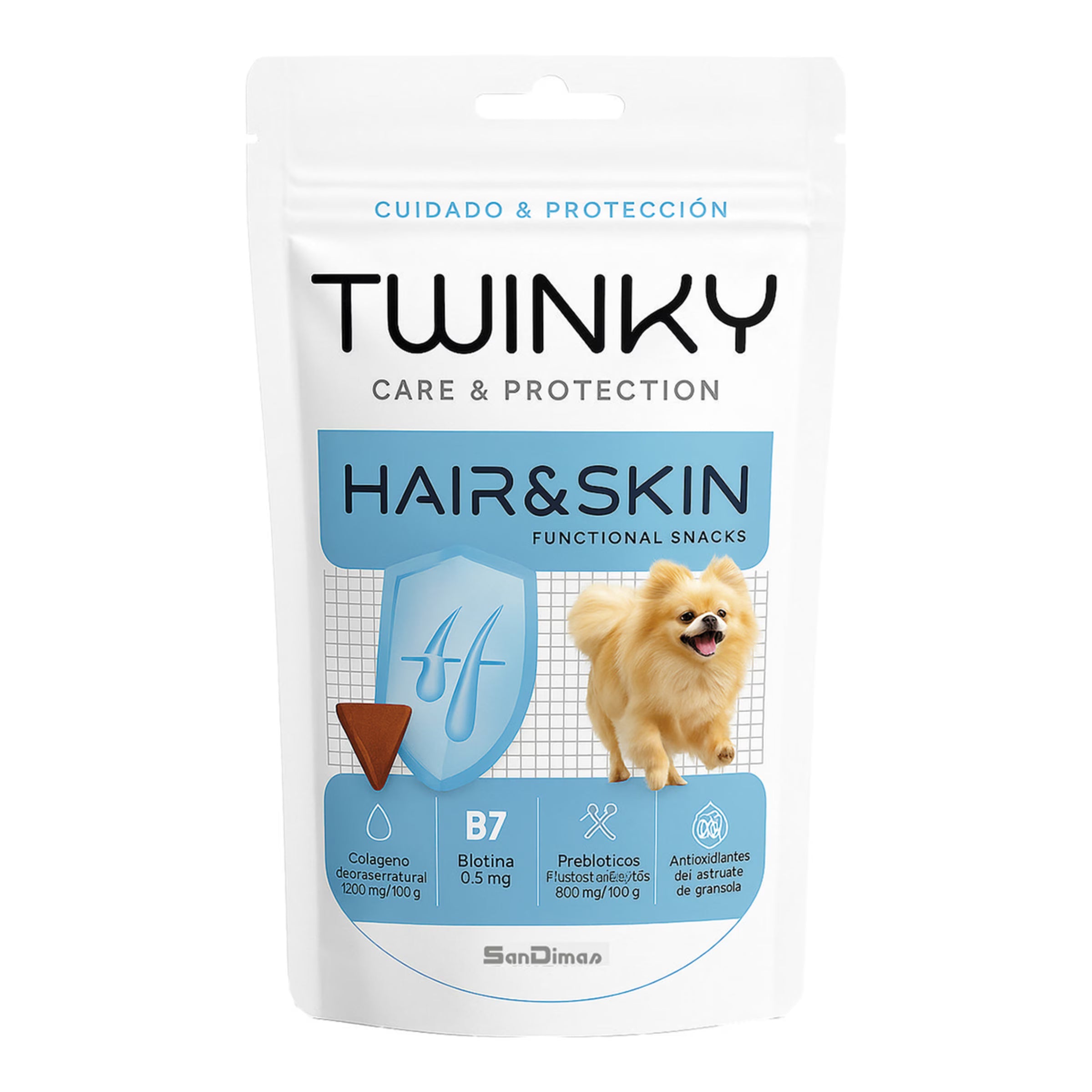 Twinky Snack Funcional Hair & Skin 100 g para Perros al mejor precio -Todoanimal.es