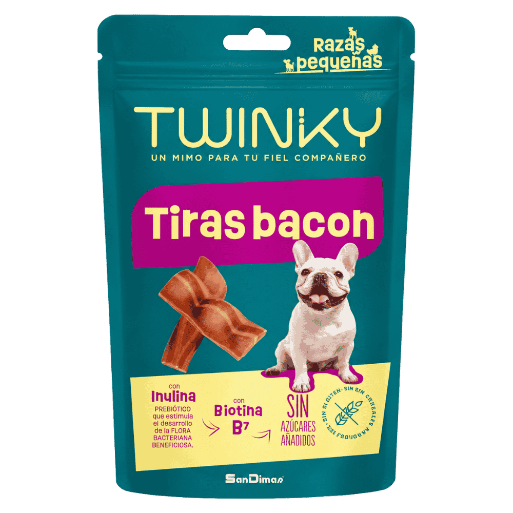 Twinky Snack Tiras de Bacon 100 g para Perros al mejor precio -Todoanimal.es