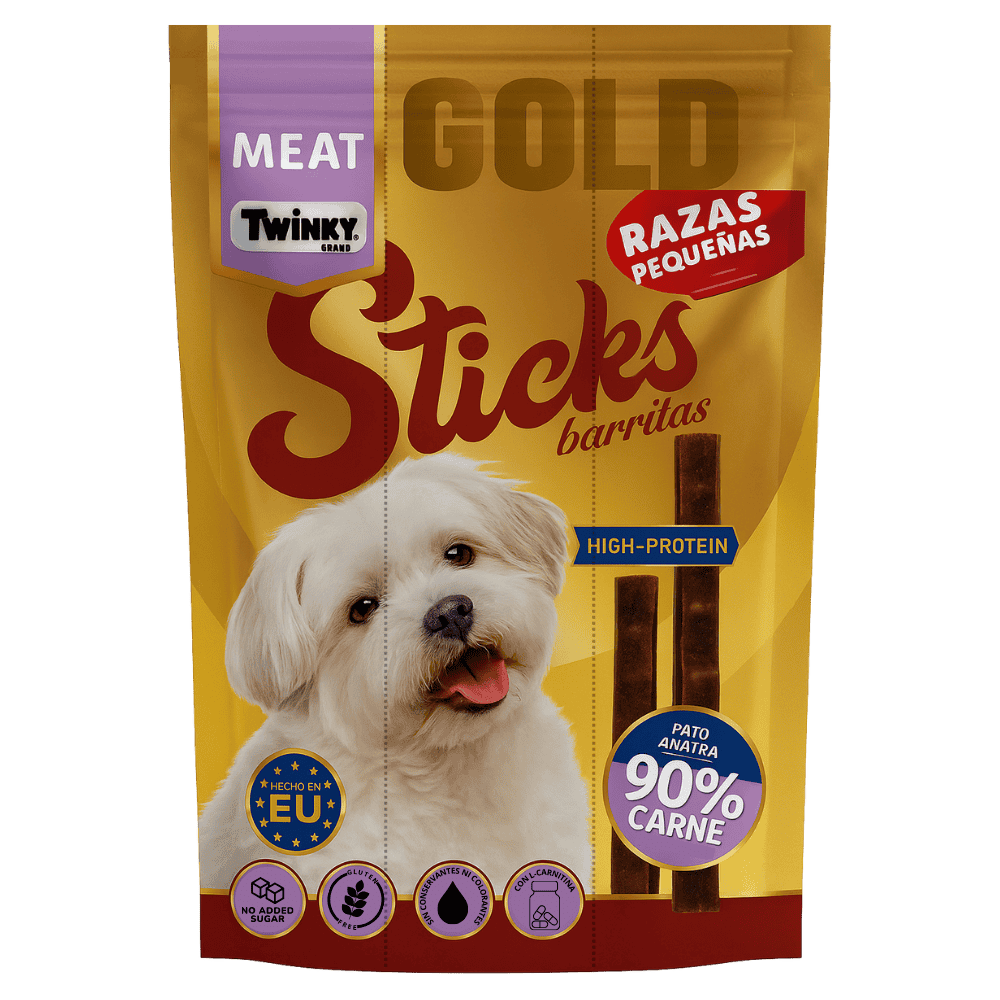 Twinky Sticks Barritas de Pato 3x12 g Snack Alto en Proteina para Perros al mejor precio -Todoanimal.es
