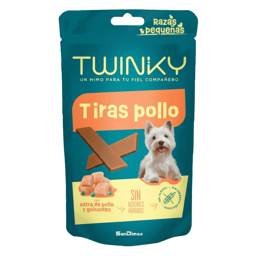 Twinky Tiras Pollo 150 g Snack para Perros al mejor precio -Todoanimal.es