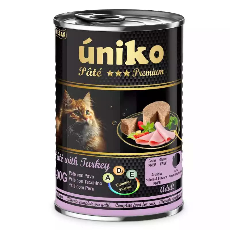 Uniko Comida Húmeda Paté para Gatos 400 g al mejor precio -Todoanimal.es