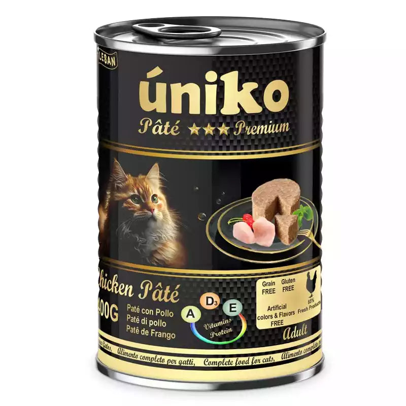 Uniko Comida Húmeda Paté para Gatos 400 g al mejor precio -Todoanimal.es