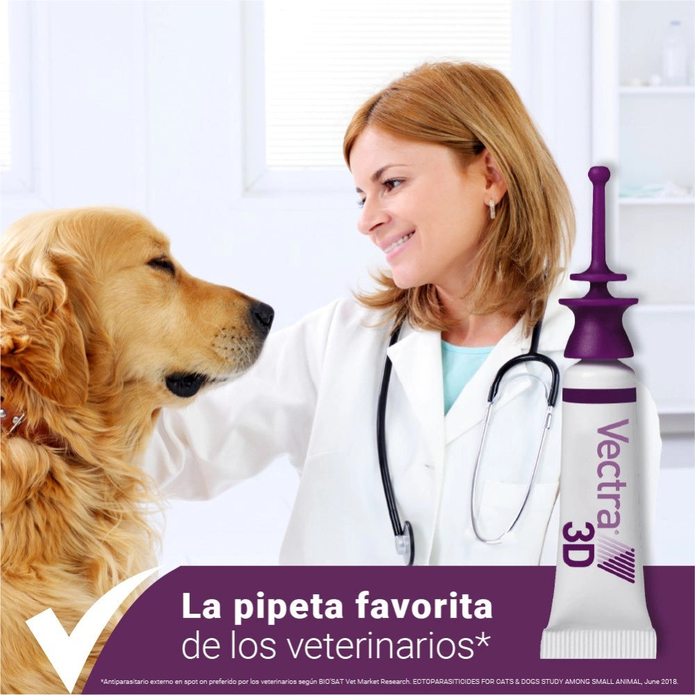 Vectra 3D Pipeta Antiparasitaria para Perros al mejor precio -Todoanimal.es