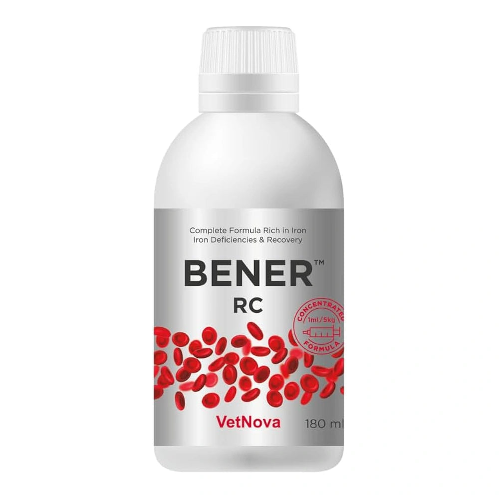 VetNova Bener RC Suplemento Oral Multivitamínimo para Perros y Gatos | Manejo de Déficit de Hierro al mejor precio -Todoanimal.es