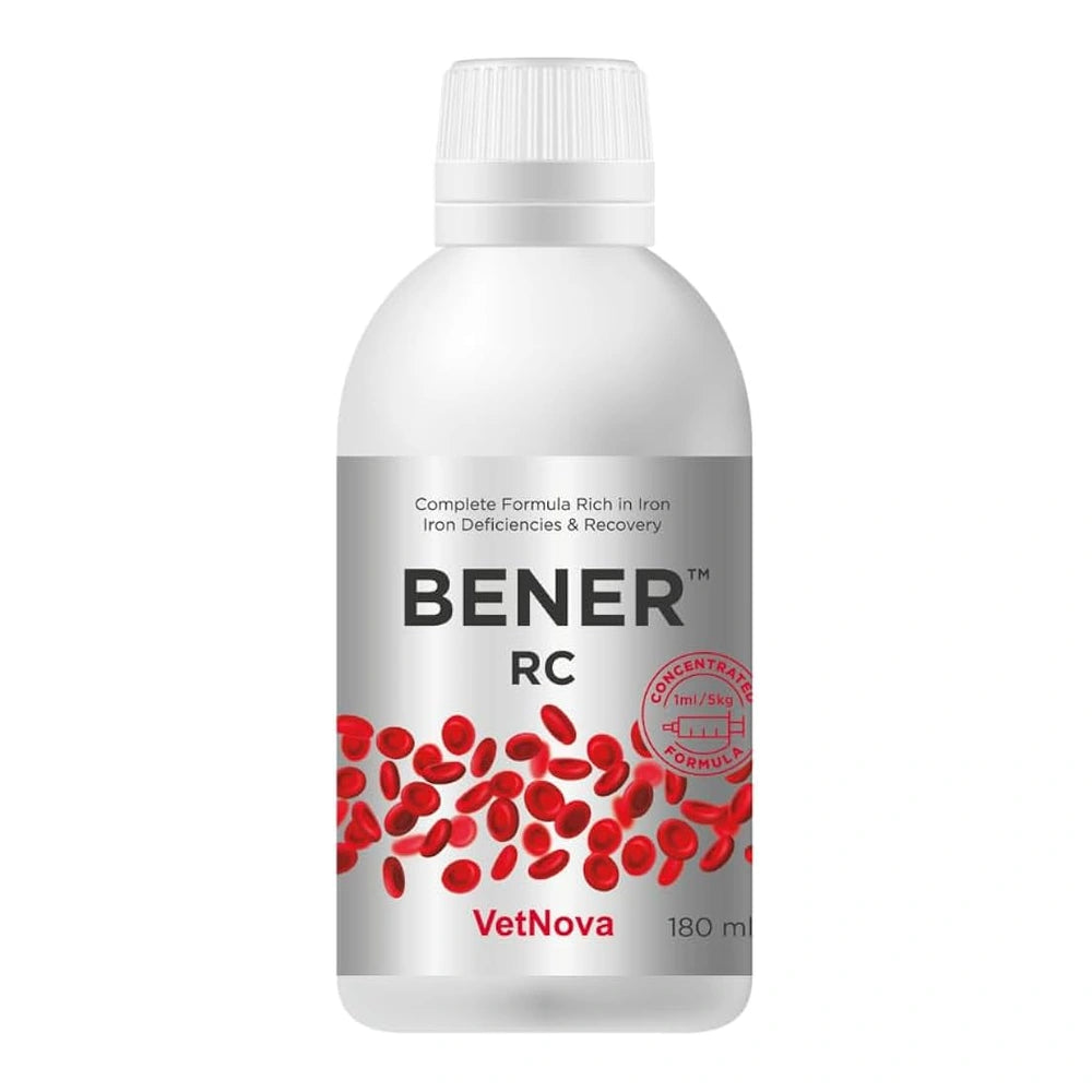 VetNova Bener RC Suplemento Oral Multivitamínimo para Perros y Gatos | Manejo de Déficit de Hierro al mejor precio -Todoanimal.es