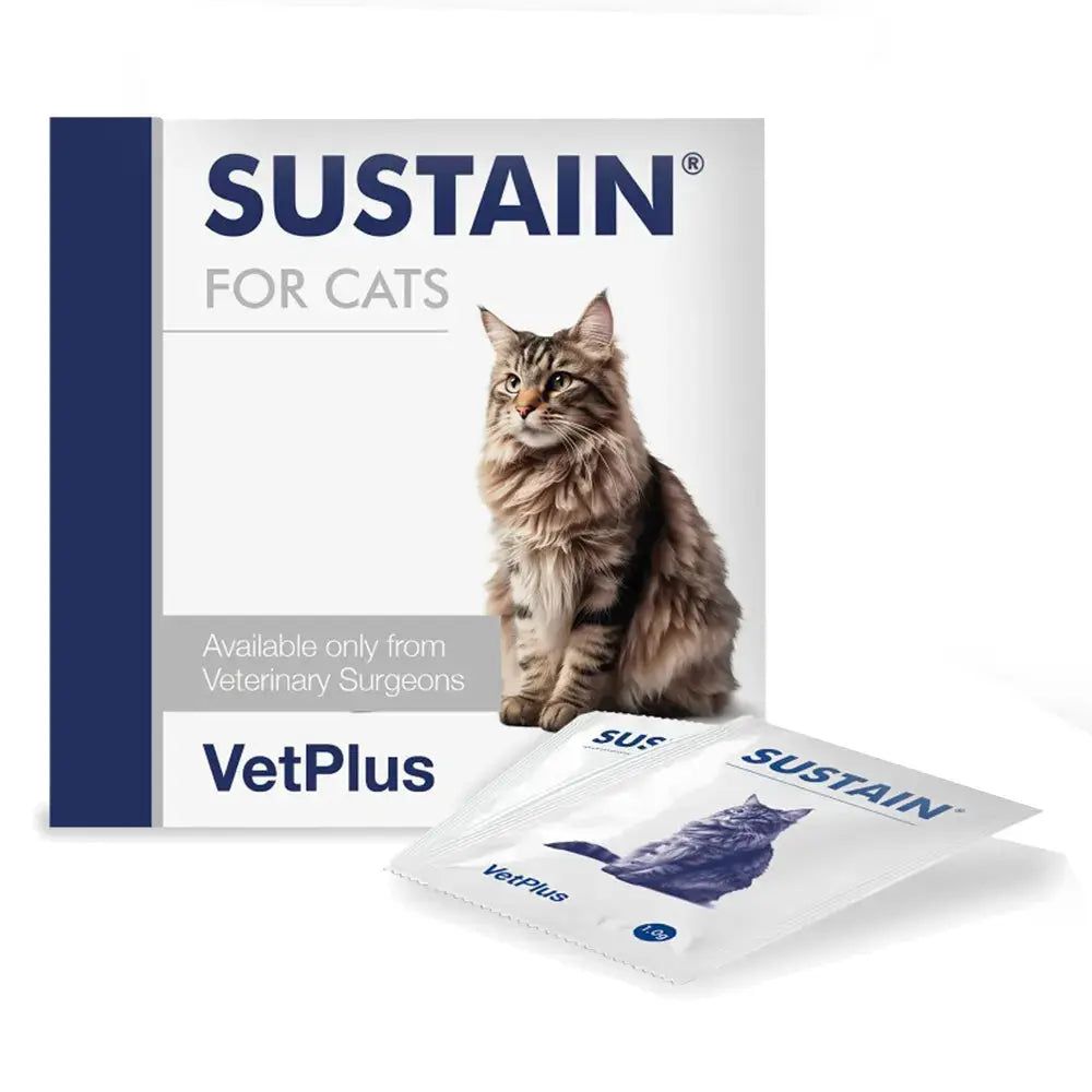 VetPlus Sustain 30 Sobres Complemento Digestivo con Probióticos para Gatos al mejor precio -Todoanimal.es