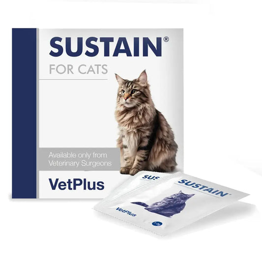 VetPlus Sustain 30 Sobres Complemento Digestivo con Probióticos para Gatos al mejor precio -Todoanimal.es