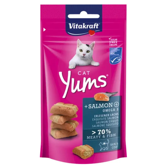 Vitakraft Cat Snack Yums Salmón 40 g al mejor precio -Todoanimal.es