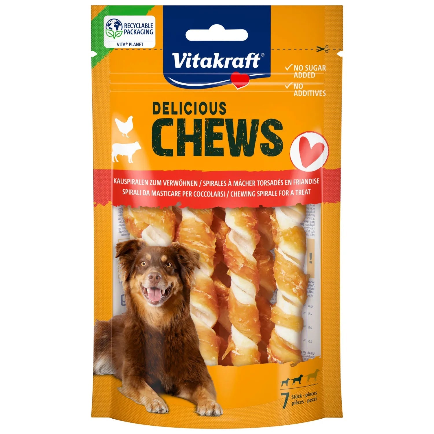 Vitakraft Deli Chews Pollo Snack para Perros al mejor precio -Todoanimal.es