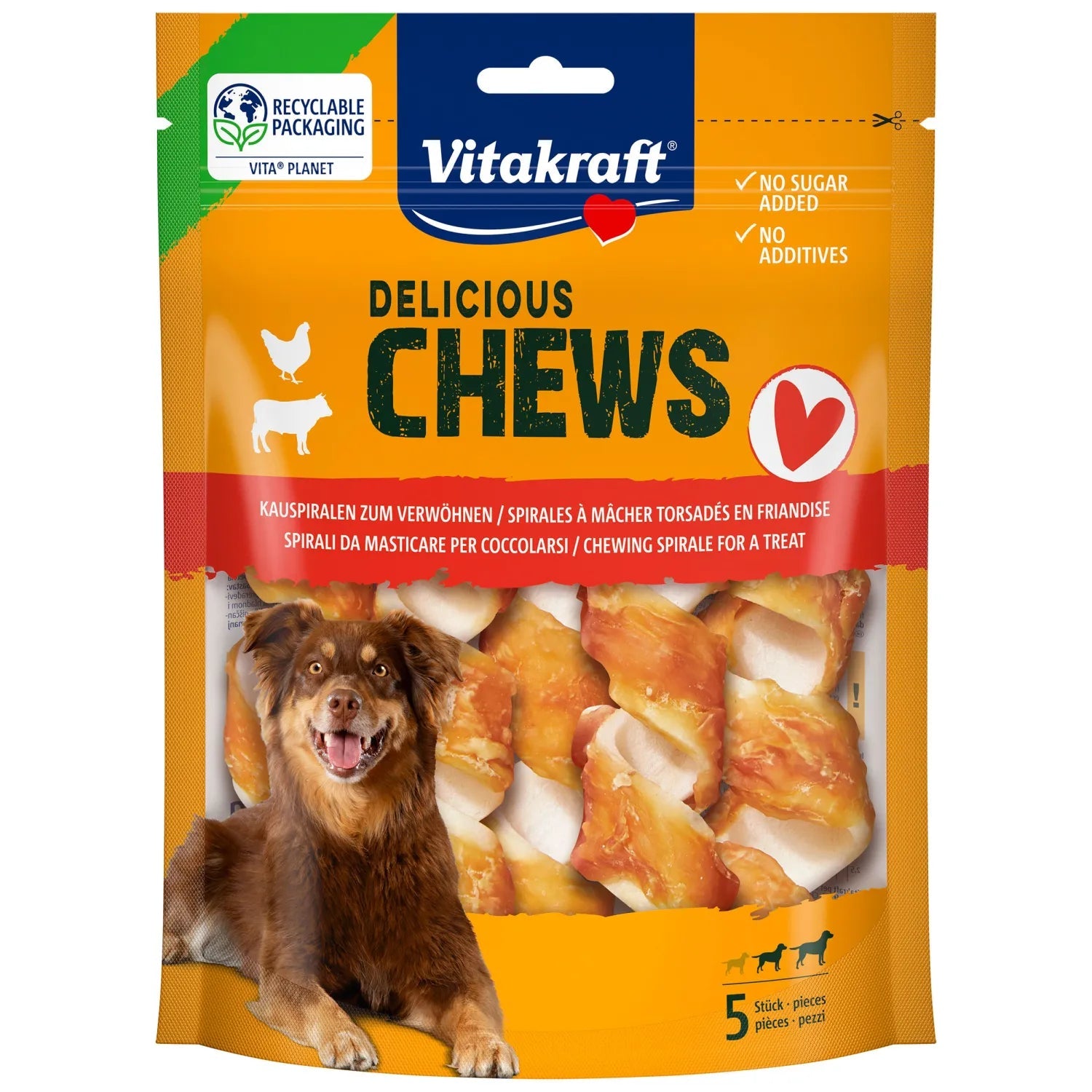 Vitakraft Deli Chews Pollo Snack para Perros al mejor precio -Todoanimal.es