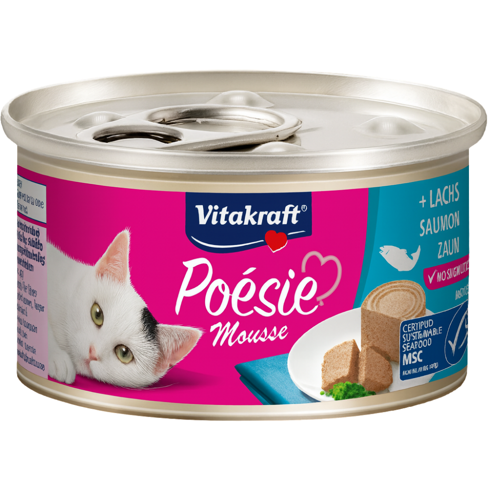 Vitakraft Poesie Mousse 85 g Lata Comida Húmeda para Gatos al mejor precio -Todoanimal.es