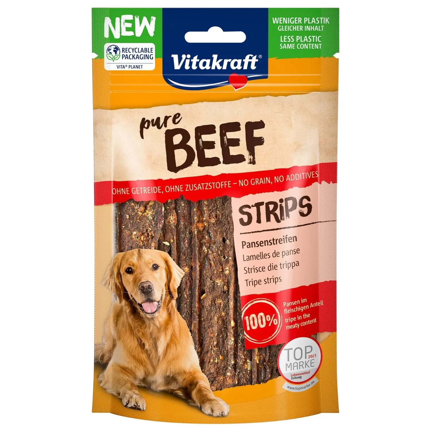 Vitakraft Pure Beef Tiras de Ternera 80gr VITAKRAFT