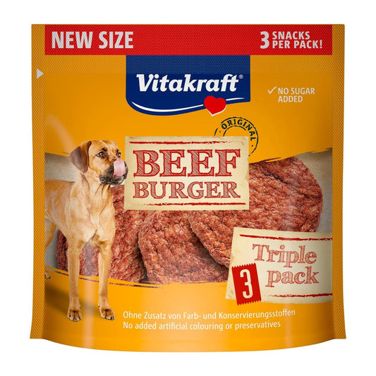 Vitakraft Snack Beef Burguer Hamburguesas para Perros Pack 3 uds. al mejor precio -Todoanimal.es