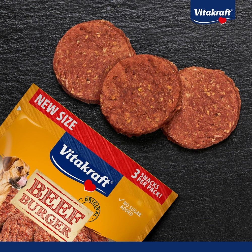 Vitakraft Snack Beef Burguer Hamburguesas para Perros Pack 3 uds. al mejor precio -Todoanimal.es